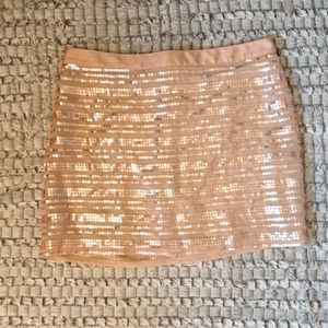 Sequin Reflective Zip Up Skirt By American Eagle